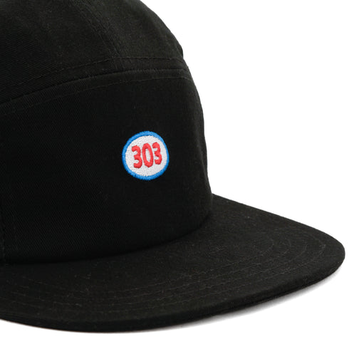 303 Boards - 303 Oval 5-Panel Hat (Black)